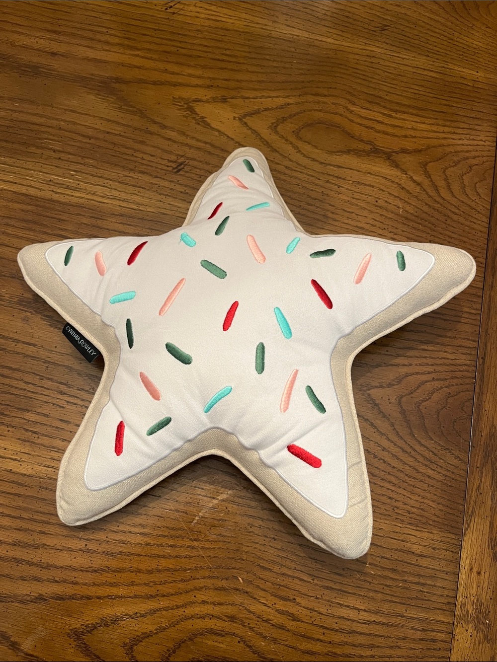 Cynthia Rowley sugar cookie star throw pillow